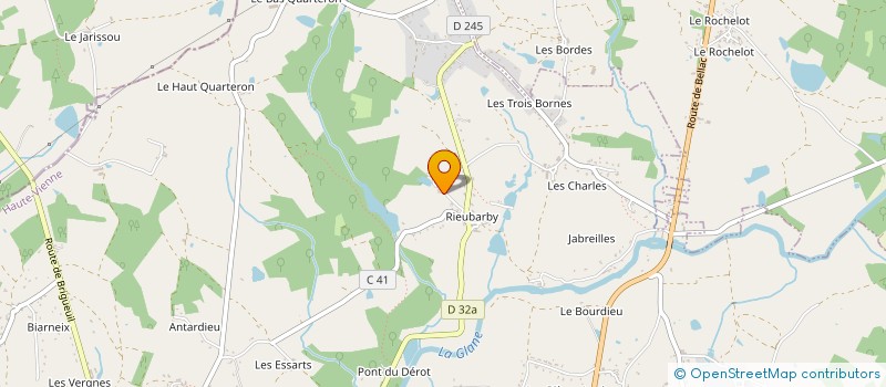 localisation de l'entreprise MADAME CAROLINE MARTINET à SAINT-JUNIEN