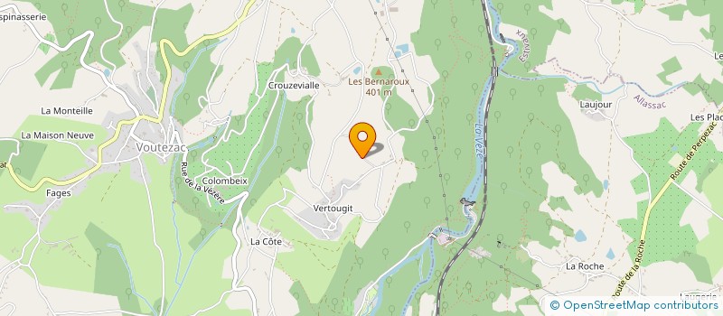 localisation de l'entreprise MADAME CAROLINE MARTINO  VOUTEZAC