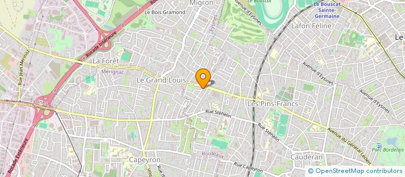 localisation de l'entreprise MADAME CAROLINE MARYSE VALES  BORDEAUX