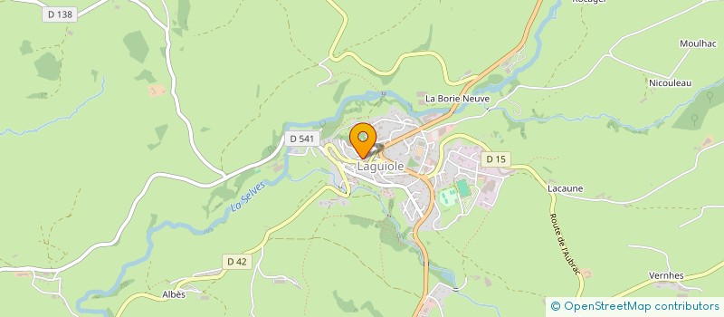 localisation de l'entreprise MADAME CAROLINE MAS  ARGENCES EN AUBRAC