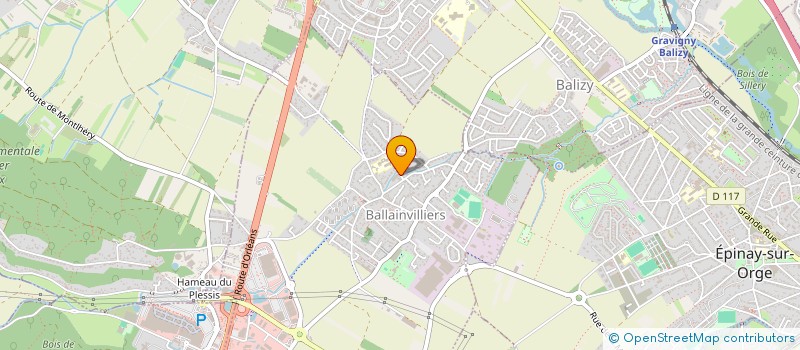 localisation de l'entreprise MADAME CAROLINE MATHA  BALLAINVILLIERS