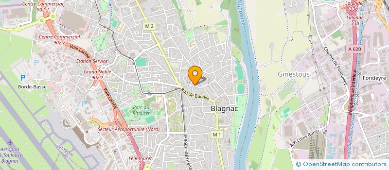 localisation de l'entreprise MADAME CAROLINE MATHIAS  BLAGNAC