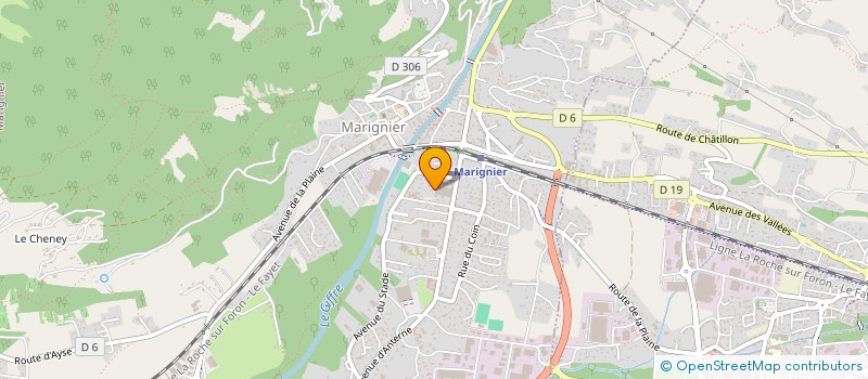 localisation de l'entreprise MADAME CAROLINE MATHIEU  MARIGNIER