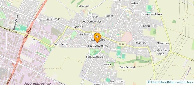 localisation de l'entreprise MADAME CAROLINE MAZET  GENAS