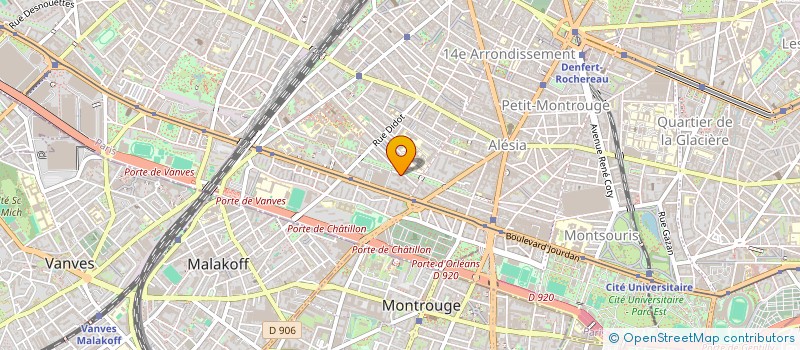 localisation de l'entreprise MADAME CAROLINE MECHADIER  PARIS 14