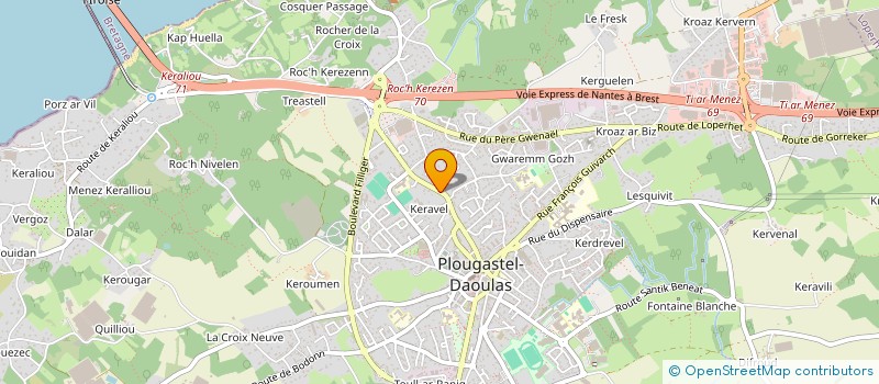 localisation de l'entreprise MADAME CAROLINE MELIS  PLOUGASTEL-DAOULAS