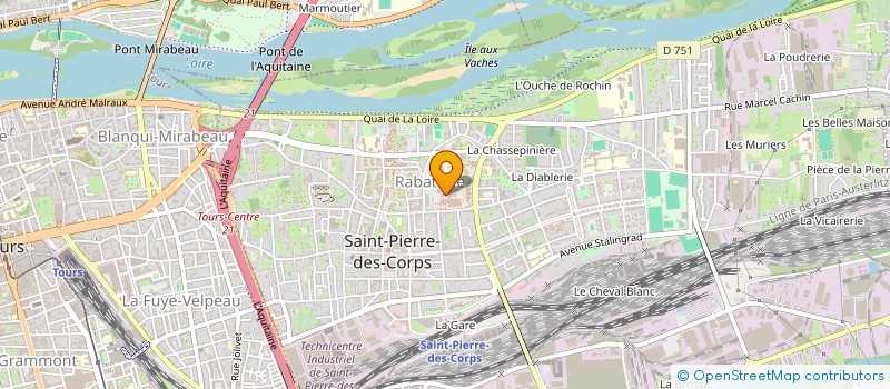 localisation de l'entreprise MADAME CAROLINE MELNYK  SAINT-PIERRE-DES-CORPS