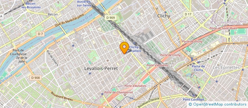 localisation de l'entreprise MADAME CAROLINE MENARDAIS à LEVALLOIS-PERRET