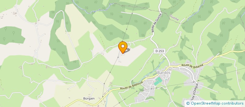 localisation de l'entreprise MADAME CAROLINE MENDIBURU  BARDOS