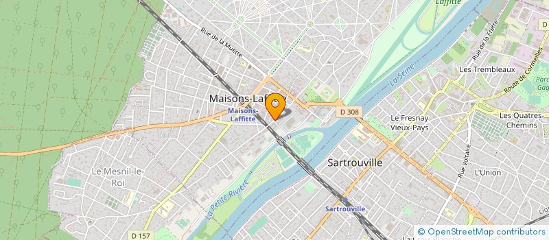 localisation de l'entreprise MADAME CAROLINE MEREAU  MAISONS-LAFFITTE