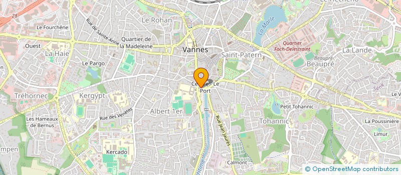 localisation de l'entreprise MADAME CAROLINE MERLHES à VANNES