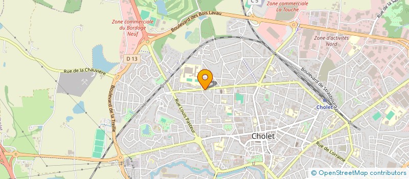 localisation de l'entreprise MADAME CAROLINE MEUNIER à CHOLET