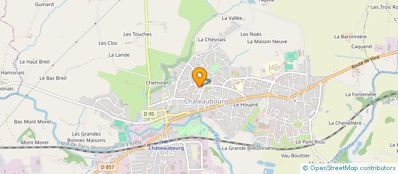 localisation de l'entreprise MADAME CAROLINE MEVEL  CHATEAUBOURG