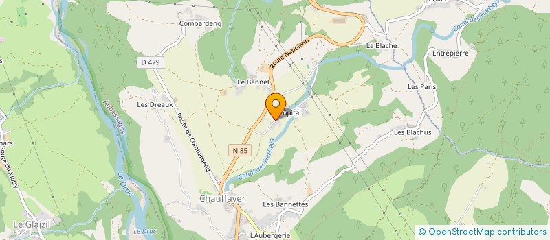 localisation de l'entreprise MADAME CAROLINE MEYER  AUBESSAGNE