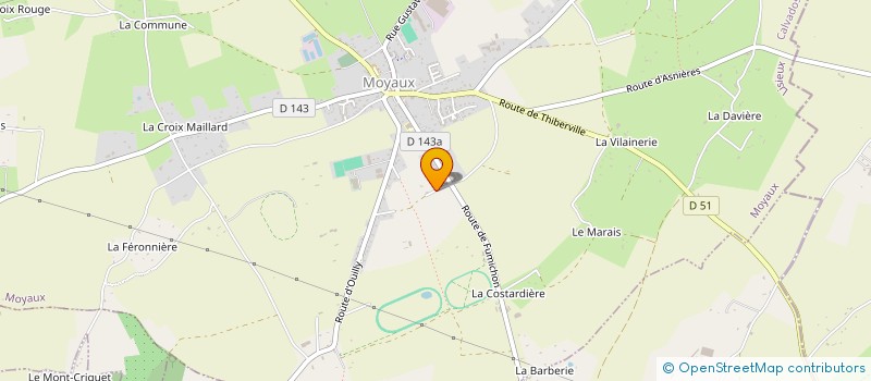 localisation de l'entreprise MADAME CAROLINE MICHE DE MALLERAY  MOYAUX