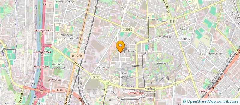 localisation de l'entreprise MADAME CAROLINE MICHELINE DELAVEAUX  GRENOBLE