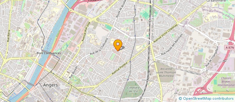 localisation de l'entreprise MADAME CAROLINE MICHON  ANGERS