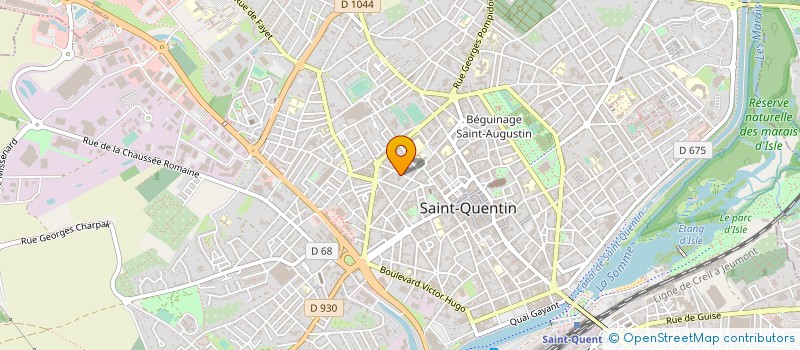 localisation de l'entreprise MADAME CAROLINE MIEL à SAINT-QUENTIN