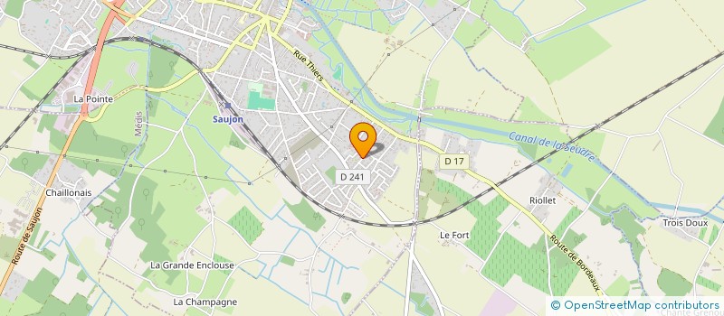 localisation de l'entreprise MADAME CAROLINE MOAL  SAUJON