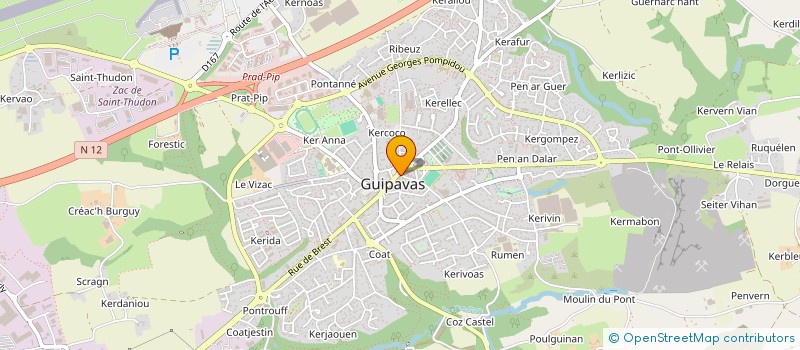 localisation de l'entreprise MADAME CAROLINE MOCAER  GUIPAVAS