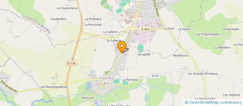 localisation de l'entreprise MADAME CAROLINE MOCHET  RANNEE