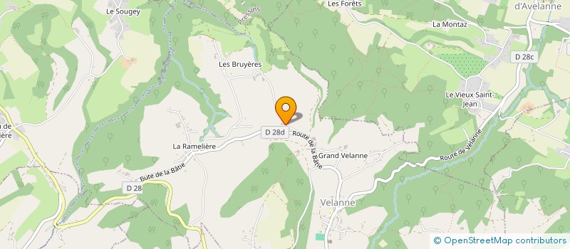 localisation de l'entreprise MADAME CAROLINE MOLLIER  VELANNE