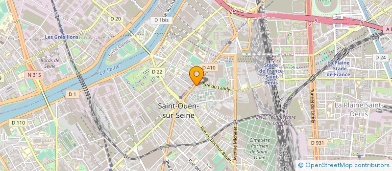 localisation de l'entreprise MADAME CAROLINE MONTALDO à SAINT-OUEN-SUR-SEINE
