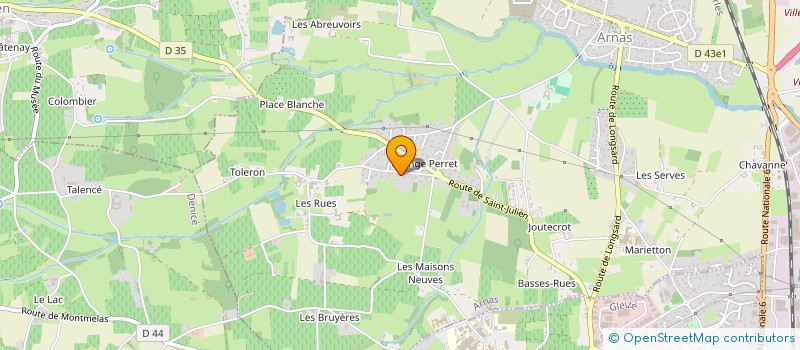 localisation de l'entreprise MADAME CAROLINE MONTET  ARNAS