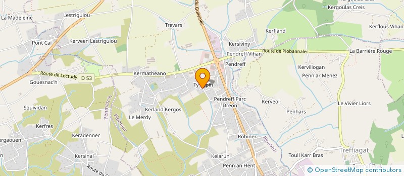 localisation de l'entreprise MADAME CAROLINE MONTI  PLOMEUR