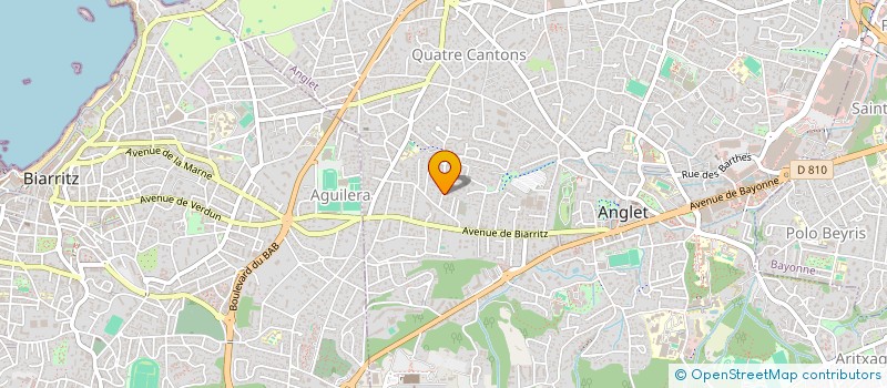 localisation de l'entreprise MADAME CAROLINE MONTREDON à ANGLET