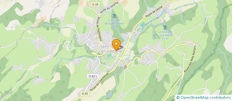 localisation de l'entreprise MADAME CAROLINE MONZIE  SAINT-GEOIRE-EN-VALDAINE