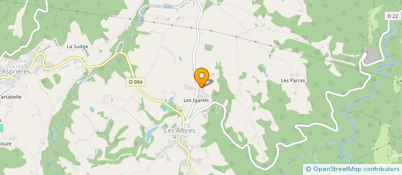 localisation de l'entreprise MADAME CAROLINE MORA  LES ALBRES