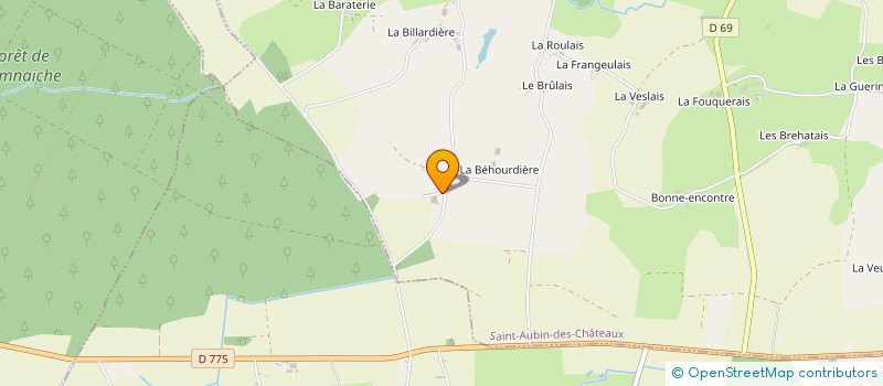 localisation de l'entreprise MADAME CAROLINE MOREAU  SAINT-AUBIN-DES-CHATEAUX