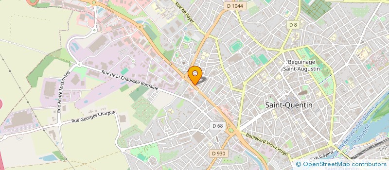 localisation de l'entreprise MADAME CAROLINE MOREL à SAINT-QUENTIN