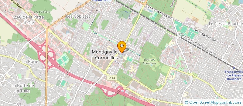 localisation de l'entreprise MADAME CAROLINE MORENO à MONTIGNY-LES-CORMEILLES
