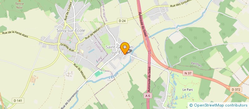 localisation de l'entreprise MADAME CAROLINE MORET  SAINT-GERMAIN-SUR-ECOLE