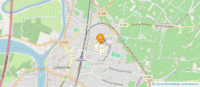 localisation de l'entreprise MADAME CAROLINE MORILLON  LIBOURNE