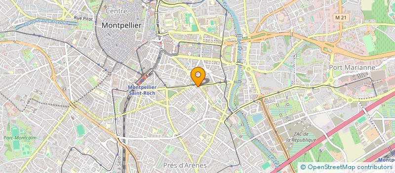 localisation de l'entreprise MADAME CAROLINE MORLOCK à MONTPELLIER