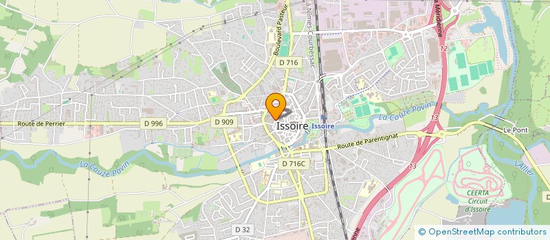 localisation de l'entreprise MADAME CAROLINE MORVAN  ISSOIRE