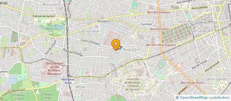 localisation de l'entreprise MADAME CAROLINE MORVAN à BORDEAUX