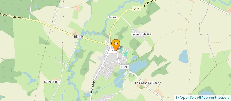 localisation de l'entreprise MADAME CAROLINE MOTEAU à VELLES