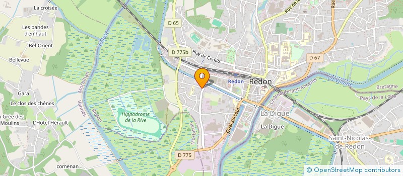 localisation de l'entreprise MADAME CAROLINE MOTTAIS à REDON