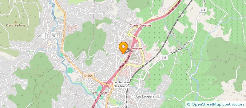 localisation de l'entreprise MADAME CAROLINE MOUETTE à SOLLIES-PONT