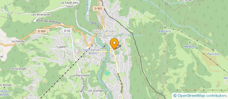 localisation de l'entreprise MADAME CAROLINE MOUGENOT  SAINT-GERVAIS-LES-BAINS