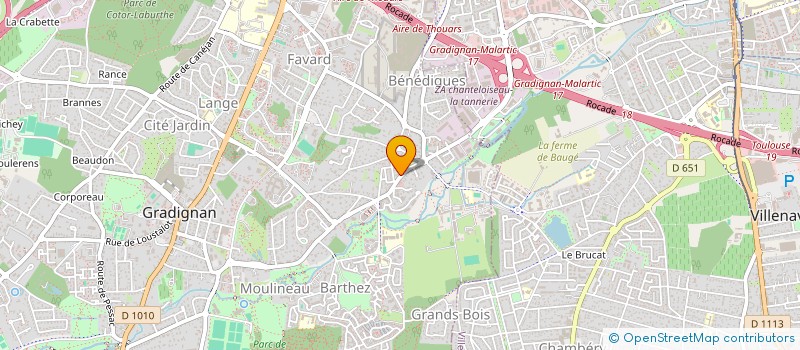 localisation de l'entreprise MADAME CAROLINE MOURET  GRADIGNAN