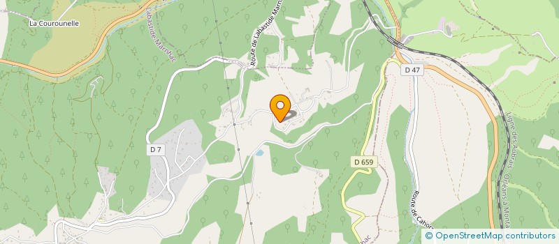 localisation de l'entreprise MADAME CAROLINE MOUSSART  AUJOLS