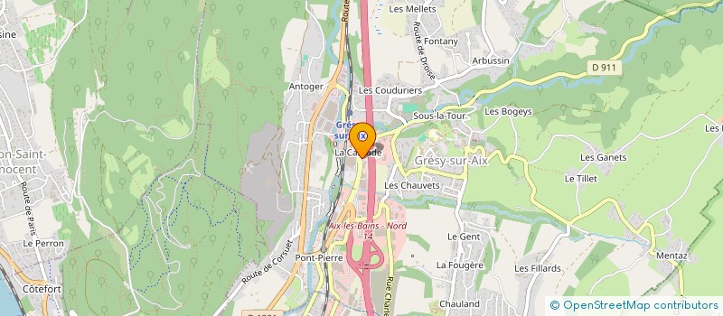 localisation de l'entreprise MADAME CAROLINE MULLER à GRESY-SUR-AIX