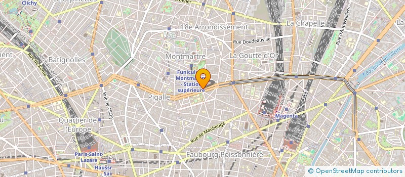 localisation de l'entreprise MADAME CAROLINE MURGUE  PARIS 18