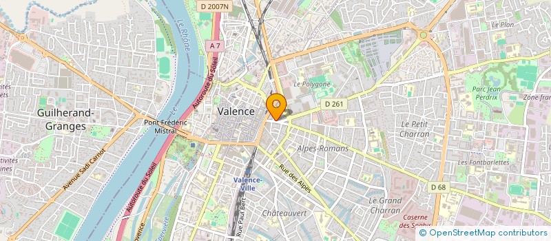 localisation de l'entreprise MADAME CAROLINE MURRELL à VALENCE