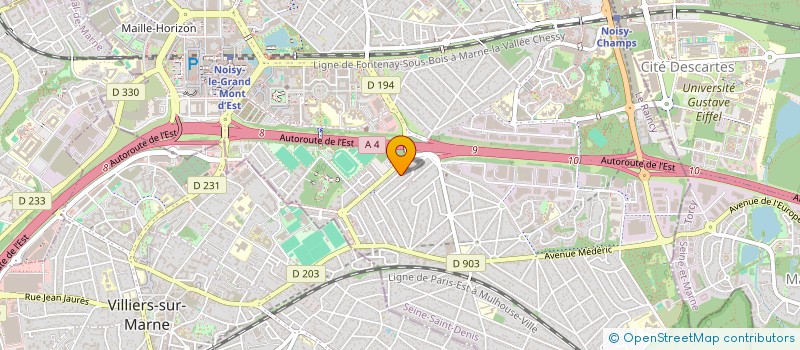 localisation de l'entreprise MADAME CAROLINE NABAIS FRADE  NOISY-LE-GRAND